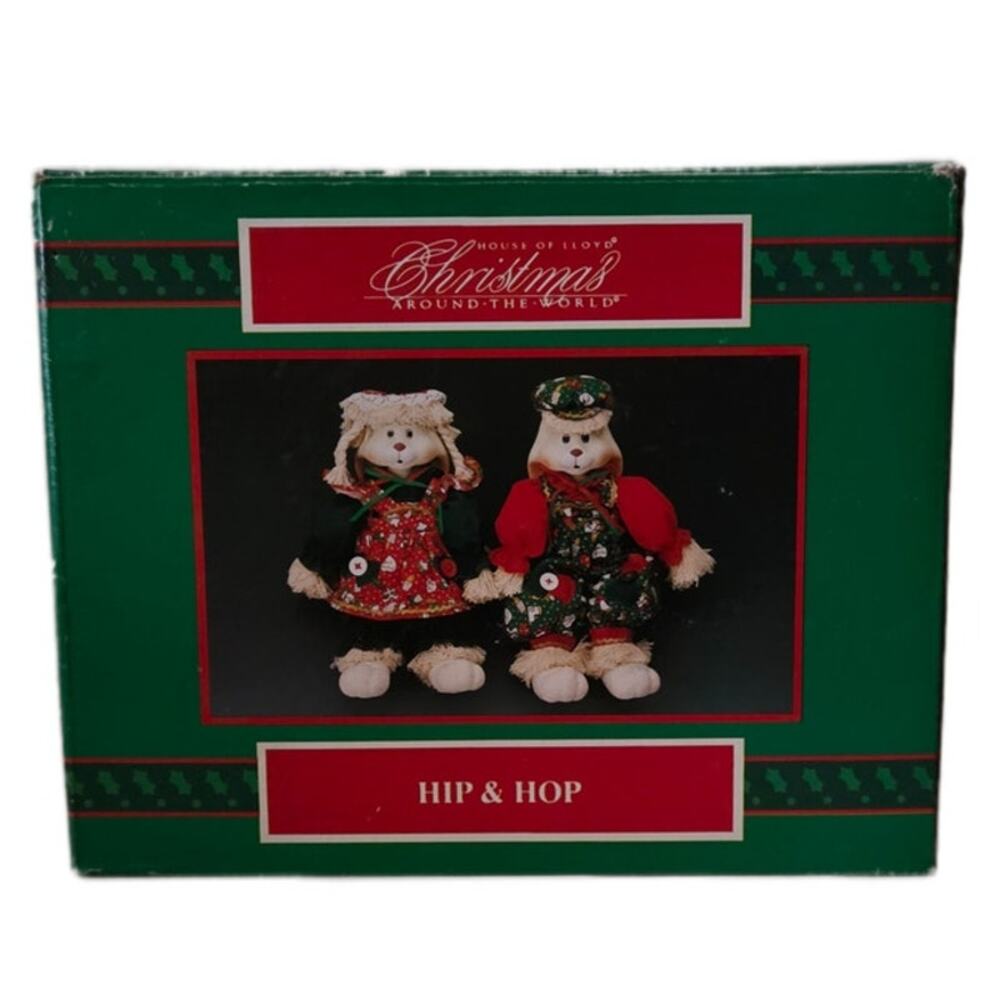 Vintage House of Lloyd Christmas Around the World "Hip & Hop" Shelf Sitters 10"